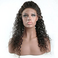 Doubleleafwig Curly Human Hair Lace Front Wigs 130% Density Brazilian Virgin Loose Deep Curly Wig with Baby Hair for Black Women