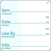 DAYMARK 112438 Shelf Life Label,2 In. H,2 In. W,PK250