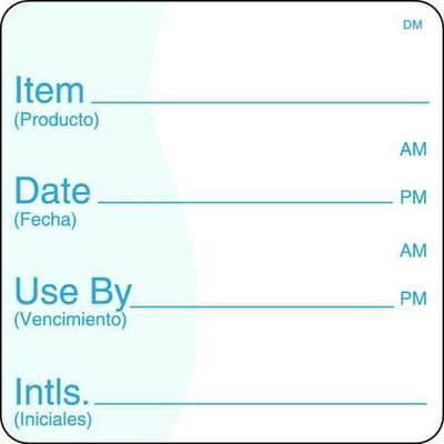 DAYMARK 112438 Shelf Life Label,2 In. H,2 In. W,PK250