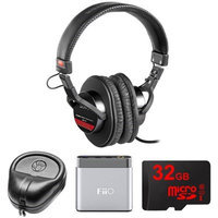 Sony Studio Monitor Headphones with CCAW Voice Coil - MDR-V6 w/ FiiO A1 Amp. Bundle