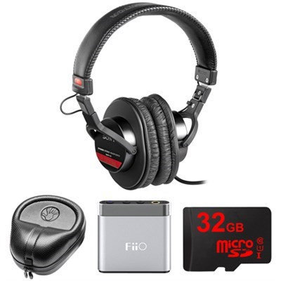 Sony Studio Monitor Headphones with CCAW Voice Coil - MDR-V6 w/ FiiO A1 Amp. Bundle