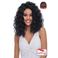 4x4 MULTI PARTING LACE WIG WITH SILK BASE, NATURAL WAVY, Multi-Direction Part (FLS10) (1B-OFF BLACK)