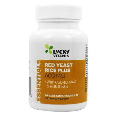 LuckyVitamin - Red Yeast Rice Plus 600 mg. - 60 Vegetarian Capsules