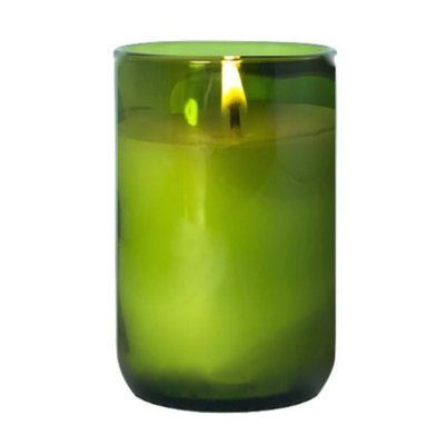 Made With A Mission Wine Bottle Candle Amber/Hazel