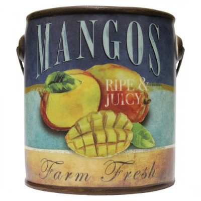 A Cheerful Giver-20 Oz Farm Fresh Ceramic Pail Candle- Mango Tango