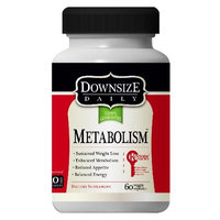 Downsize Daily Metabolism-60 Caps-Contains Raspberry Ketones & African Mango, Helps Boost Weight Loss, Balance Energy, Lose Weight Fast, Appetite Suppressant