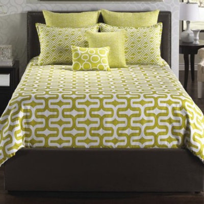 Hallmart Collectibles Mod Citron Bedding Collection