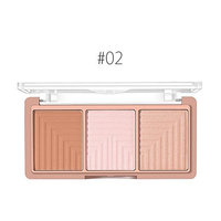 O.TWO.O 4 Colors Highlighter Bronzer Powder Contour and Blush Palette Facial Shading Powder Brighten Face Skin Base Foundation