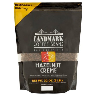 Landmark Lighting Landmark Coffee Beans Hazelnut Creme Coffee Beans, 32 oz