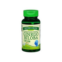 2 Pack Nature's Truth Ginkgo Biloba 120 mg Standardized Extract 100 Ct Each
