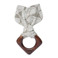 Finn + Emma Baby Teething Ear, 100% Organic, Eco-Friendly, and Fair Trade, Perfect for Newborns or Toddlers, Elephant