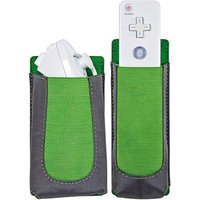 dreamGEAR - Holster bag for game console controller - gray, green - for NINTENDO Wii Nunchuk Controller, Wii Remote