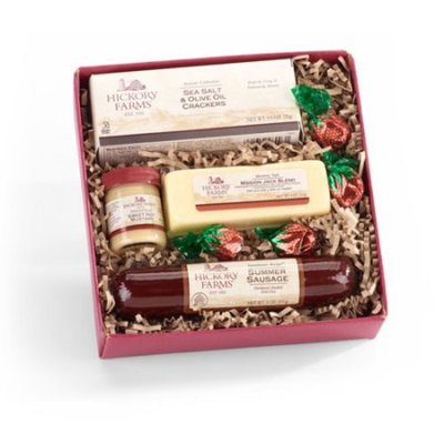 Hickory Farms 4-Piece Farmhouse Sausage & Cheese Sampler Holiday Gift Pack