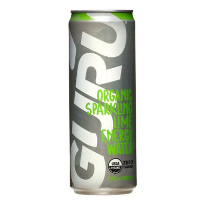 Guru Organic Sparkling Lime Energy Water, 12 Fl Oz (Case of 12)