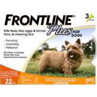 Frontline Plus For Small Dogs up to 22lbs - 3 Pack - 3 Month Supply