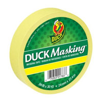 Duck Masking Color Masking Tape - Yellow, .94 in. x 30 yd.