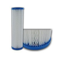 Premier 20 Polyester Pleated water filter cartridges 2.5 x 9.875 1 Micron