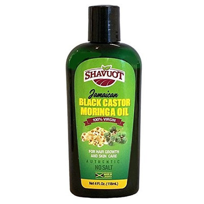 Shavuot 100% Virgin Jamaican Black Castor MORINGA Oil 4oz