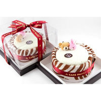 Couture Towel CT-PA8C001202 30 x 13 x 3 in. Chocolate Hazelnut Cake Towel Vanilla & Chocolate