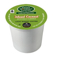 Green Mountain Coffee Roasters, Island Coconut, Limited Edition Keurig Single-Serve K-Cup Pods, Light Roast, Coconut Flavored Coffee, for use with Keurig Coffee Makers, 24 Count
