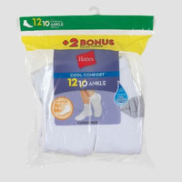 Hanes Women's 10pk + 2 Bonus Ankle Socks with Cushion