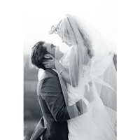 Bridal Wedding Veil Ivory 1 Tier Long Cathedral Length Standard Cut Edge by Velvet Bridal