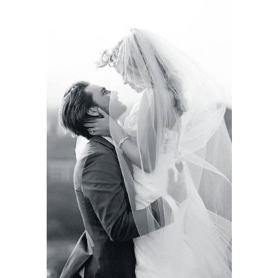 Bridal Wedding Veil Ivory 1 Tier Long Cathedral Length Standard Cut Edge by Velvet Bridal