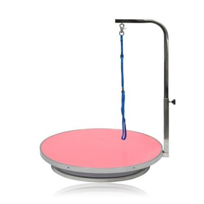 Go Pet Club 22 in. Diameter Pet Dog Grooming Table with Arm