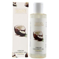 Indian Raw, Virgin,Pure Coconut Oil - 7.4Oz/ 220 ml, 100% Pure, Organic, Cold Pressed For Hair & Skin by Nature's Absolutes