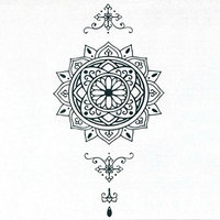 Datura Totem Tattoo Sticker Body Art Men Women Arm Temporary Tattoos Fake Tatoo