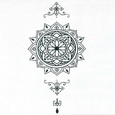 Datura Totem Tattoo Sticker Body Art Men Women Arm Temporary Tattoos Fake Tatoo