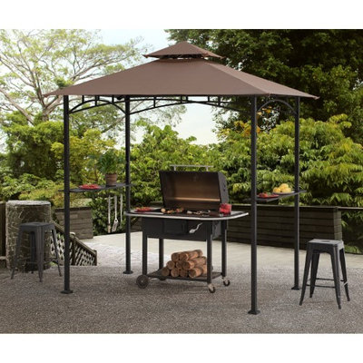 Sunjoy Meijer 5 ft. x 8 ft. Soft Top Grill Gazebo