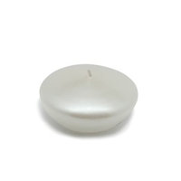 Zest Candle CFZ-076 3 in. Pearl White Floating Candles -12pc-Box