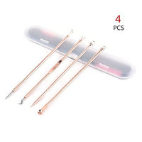 Blackhead Remover Pimple Comedone Extractor Tool Blackhead Remover Tool Kit Zit Removing for Risk Free Nose,Rose Gold (rose g