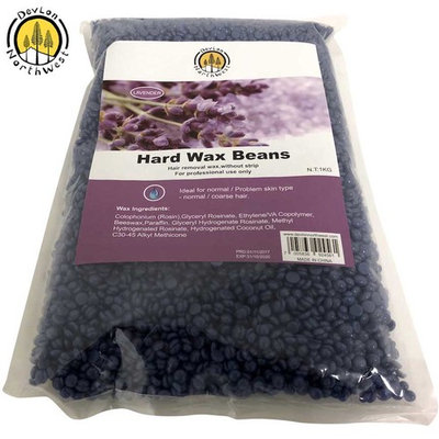 Hard Wax Beans 2.2 Pounds Hair Removal Arm Leg Facial Women Men Self Waxing Purple Lavender