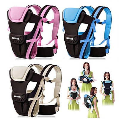 CdyBox Adjustable 4 Positions Carrier 3d Backpack Pouch Bag Wrap Soft Structured Ergonomic Sling Front Back Newborn Baby Infant
