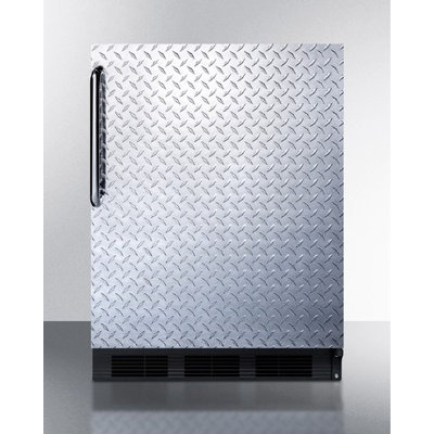 Summit AL752BDPL Compact ADA Compliant All-Refrigerator with 5.5 cu. ft. Capacity Adjustable Shelves Automatic Defrost Adjustable Thermostat Interior Light