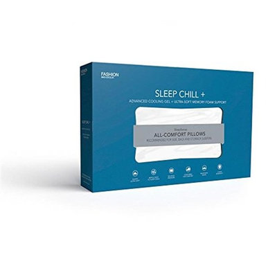 Sleep Chill + Advanced Cooling Gel Memory Foam Pillow, King / California King