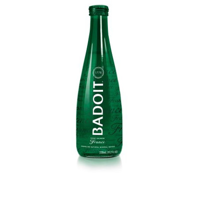 Danone Waters Of America Badoit Natural Spring Sparkling Water, 11.1 Fl Oz, Glass, 20-Pack