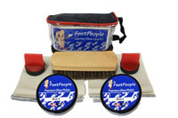 FeetPeople Premium Leather Care Kit with Travel Bag, Black