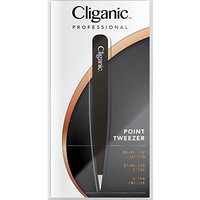 4-Piece Professional Tweezers Set with Case | Stainless Steel | Best Precision for Eyebrow, Splinter & Ingrown Hair Removal | Includes: Slant, Straight, Point & Point/Slant