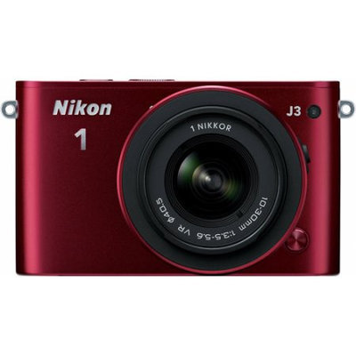 Nikon 1 J3 14.2MP Digital Camera with 10-30mm Lens - Red