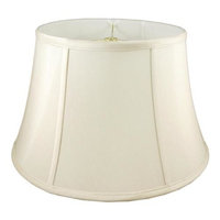 Round Bouilotte Lampshade in Eggshell (12 in. Diam x 8 in. H)
