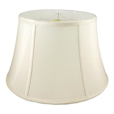 Round Bouilotte Lampshade in Eggshell (12 in. Diam x 8 in. H)