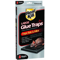 Animal & Rodent Control: Real-Kill Adhesives & Fillers Rat Glue Traps (2-Pack) HG-10096-3