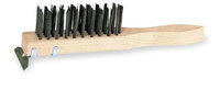 TOUGH GUY 1VAG8 Scratch Brush, Rows 4 x 11,Carbon Steel
