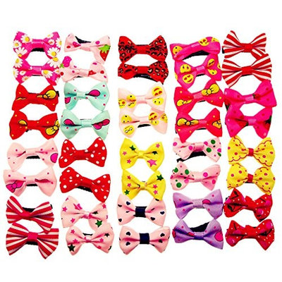 BR Baby Girls Toddler Hair Bow Grosgrain Ribbon Cute Hair Alligator Clips 1.5 Inch Barrettes - 40 Pieces 20 Pairs