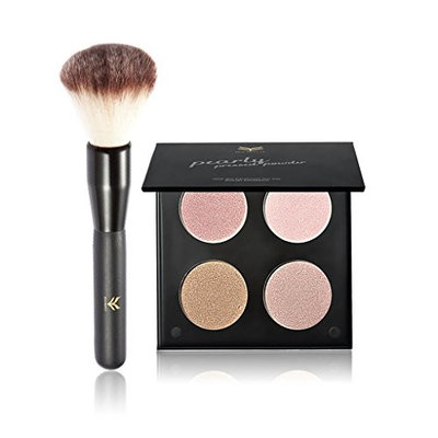 Mandystore 4-Color EyeShadow Repair Capacity High-Pearl Powder Matte Powder