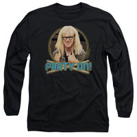SNL/PARTY ON GARTH-L/S ADULT 18/1-BLACK-2X
