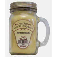 13oz BUTTERCREAM Scented Jar Candle (Our Own Candle Company Brand) Made in USA - 100 hr burn time